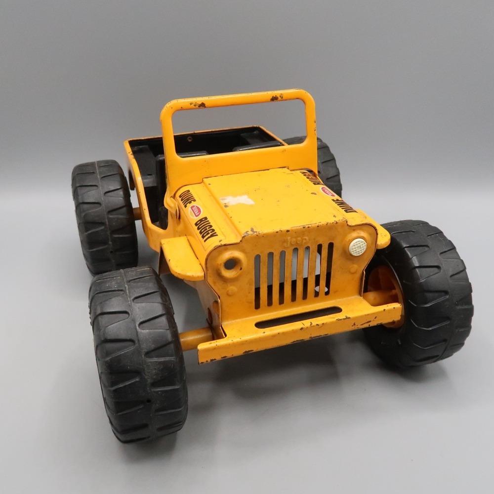 Vintage Tonka 1970's Dune‎ Buggy Yellow Orange Jeep Pressed Steel Toy Metal